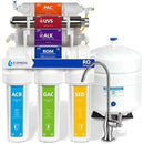 Express Water Reverse Osmosis Alkaline Ultraviolet Water Filtration System – 100 GPD (Deluxe Chrome Faucet) by CozyNest Decor