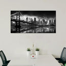 Brooklyn Bridge Wall Art for Living Room City Wall Decor for Bedroom Black Wall Decor for Office 20 x 40 Inch by CozyNest Decor