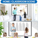 H-Qprobd Large Magnetic White Board Dry Erase Whiteboard with Black Aluminum Frame, 60"X40" Hanging White Boards for Wall with Long Pen Tray, Presentation Board for Office Classroom Home by TinyTreasures Baby Boutique