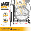 Vertical Bike Stands (2 Pack)，Standing Bike Rack for Garage Floor，Upright Bicycle Floor Stand Indoor Bike Holder with Adjustable Height for Garage & Apartment - for Wheels Sizes up to 29” by GreenHaven Gardens