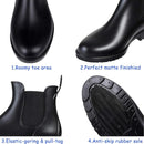 Asgard Women's Ankle Rain Boots Waterproof Chelsea Boots by GreenHaven Gardens