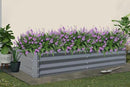 Domi Galvanized Raised Garden Bed, Outdoor Planter Garden Boxes Large Metal Planter Box for Gardening Vegetables Fruits Flowers, Dark Grey(6x3x1ft) by GreenHaven Gardens