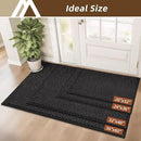 COSY HOMEER-Door-Mat 32"x48" Non Slip Absorbent Entryway Rugs Dirt Trapper Doormats Washable Entrance Mats Low Pile Welcome Floor Mat for Front Back Door and Entry Mats,Black by CozyNest Decor