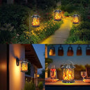 Solar Hanging Lanterns Outdoor, Flickering Flames Outdoor Solar Lights Hanging Lanterns Waterproof Decoration Lighting for Table, Garden, Patio, Tree (4 Pack) by CozyNest Decor