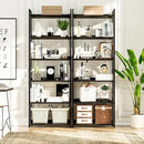 NUMENN Bookshelf, 6 Tier Bookshelves, Home Office Bookcase Shelf Storage Organizer, Free Standing Storage Shelving Unit for Bedroom, Living Room and Home Office, Black by CozyNest Decor