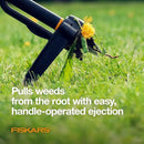 Fiskars 4-Claw Stand Up Weed Puller Tool, Gardening Hand Weeding Tool with 39" Long Ergonomic Handle with Easy-Eject Mechanism by GreenHaven Gardens