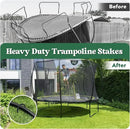 12 inches 12-Pack Trampoline Stakes Anchors High Wind Stake Heavy Duty U Hooks for Ground Lawn Garden Yard Stakes for Decorations Swing Set Shed by CozyNest Decor