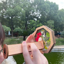 Natural DIY Kaleidoscope Kit, New Wooden Magic Rotating Kaleidoscope Making Set for Nature Lovers, Best Gift, Outdoor Classic Handmade Education Toys (2 Pcs Normal+Flower) by TinyTreasures Baby Boutique