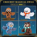 Crochet Kit for Beginners - 4 PCS Owl Crochet Kit with Step-by-Step Video Tutorials, Beginner Crochet Kits for Adults, Crochet Animal Kit for Kids, Crochet Magical Owls Set (White&Brown&Gray&Coffee) by TinyTreasures Baby Boutique
