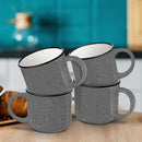 DISCOUNT PROMOS Ceramic Campfire Coffee Mugs 13 oz. Set of 10, Bulk Pack - Perfect for Tea, Espresso, Cappuccino, Hot Cocoa - Grey by TinyTreasures Baby Boutique