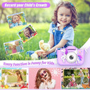 Upgrade Unicorn Kids Camera for Girls, Christmas Birthday Gift for Boys, 1080P HD Selfie Digital Video Camera for Toddlers, Cute Portable Little Girls Boys Gifts Toys for 3 4 5 6 Years Old by TinyTreasures Baby Boutique