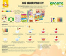 METMA 1999 Egg Decorating Sports Crafts - Complete Decorative Eggs Set with Liquid Dyes, Tablets, Stickers, Egg Spinner and More - Fun Easter Egg Dye Kit Arts and Crafts for Kids(Sports) by TinyTreasures Baby Boutique