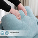 Accent Chair for Living Room, Mid Century Modern Reading Chair for Bedroom, Upholstered Armchair with Side Pockets, Comfy Single Sofa Side Chair for Office, Apartment, Small Room, Teal Green by CozyNest Decor