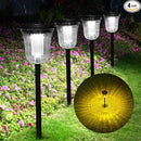 Solar Pathway Lights Outdoor, 4 Pack Solar Lights Outdoor Waterproof, 200 Lumens Super Bright Solar Garden Lights,Up to 14 Hrs Auto On/Off Outside Lights for Yard Lawn Walkway Driveway Path by GreenHaven Gardens