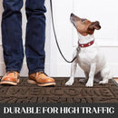 Yimobra Welcome Mat Outdoor, 29.5x17 Waterproof Front Door Mat Outside Entrance, All-Weather Non Slip Front Doormat, Low-Profile Entryway Mats Indoor, Porch and Patio, Coffee by CozyNest Decor