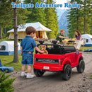 24V Ride on Car Licensed Ford F-150 Raptor, Kids Electric Car with Remote Control, LED Light/Music/MP3, Truck Bed Storage, 3-Point Seat Belt (24V, Red) by TinyTreasures Baby Boutique