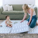 Baby Play Mats for Floor - Shoreline (6x6ft) - Premium EVA Foam Play Mat for Babies & Toddlers - Perfect for Tummy Time, Crawling, Playroom - Stylish & Comfortable Kids Play Mat by TinyTreasures Baby Boutique