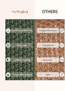 YnM Chunky Cotton Knit Throw Blanket, Cable Knit Throws for Bed Couch Sofa, Comfy & Relaxing, Decorative Piece for Farmhouse Modern Boho Rustic Scandinavian Chic Vibe, Pine Green 60x80 Inches by CozyNest Decor