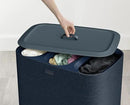 Joseph Joseph Tota Trio 90 liter/23.8 gallon Laundry Hamper Separation Basket with lid, 3 Removable Washing Bags with Handles- Black by CozyNest Decor