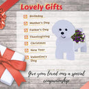 Bichon Frise Dog Planter Plant Pots,Cute Garden Dog Flower Planter,Dog Planters Birthday Gifts for Women,Office,Indoor/Outdoor Decor（9.45 * 8.27 * 13.39in） by GreenHaven Gardens