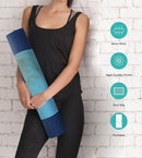 Non Slip Yoga Mat TPE Workout Mat for Men Women, Thick Workout Mat with Carrying Strap, Fitness Mats for Exercise, Yoga, Fitness, Pilates, Floor Workouts (72" x 24" x 6mm) by TinyTreasures Baby Boutique