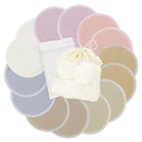 wegreeco Nursing Breast Pads (14 Pack) + Laundry Bag & Travel Storage Bag, 4.7 inch Option - Washable & Reusable Breastfeeding Nursing Pads (Sunset, Plain Shape) by TinyTreasures Baby Boutique