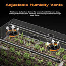 120-Cell Self-Watering Seed Starter Tray with Grow Light, Seed Starter Kit with 4.07” Humidity Dome, Indoor Seedling Starter Tray, Seed Starting Tray for Plant Germination, Seeds Growing by GreenHaven Gardens