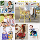 Toddler Booster Seat for Dining Table,4 Inches Washable Double Safer Straps Non-Slip Bottom Booster Seat Dining for Kids, Portable Travel High Density Sponge Detachable Increasing Cushion for Child by TinyTreasures Baby Boutique