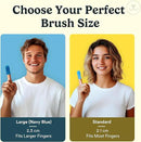Jasper Dog Toothbrush, 360º Dog Tooth Brushing Kit, Cat Toothbrush, Dog Teeth Cleaning, Dog Finger Toothbrush, Use with Dog Toothpaste - Clear 2-Pack by CozyNest Decor
