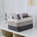 Large Storage Baskets for Shelves, Fabric Baskets for Organizing, Collapsible Storage Bins for Closet, Nursery, Clothes, Toys, Home & Office [3-Pack, Gray Gradient] by TinyTreasures Baby Boutique
