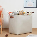 DULLEMELO Extra Large Storage Baskets, Fabric Storage Bins for Organizing Shelves Nursery Toys Books, Closet Baskets and Bins with Handles, Beige, 2-Pack by TinyTreasures Baby Boutique