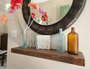 joelsantiques 30 Inch Floating Shelves - 30x8x2 in - Bathroom Shelves Over Toilet - Wall Mounted Floating Shelves Toilet Paper Storage Small Farmhouse Decor Shelf, Rustic Brown by CozyNest Decor