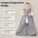 Baby Sleep Sack 18-24 Months 3 Pack 100% Cotton Lightweight 0.5 TOG Wearable Blanket Baby Sleep Bag with 2-Way Zipper for Infant Toddler by TinyTreasures Baby Boutique