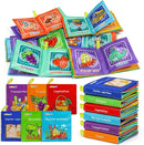 Dr.Rapeti Soft Cloth Books Baby Books Bath Books 6-Pack for Baby Infant Toddler Kids Crinkle Squeaky Washable Chewable Non-Toxic Early Educational Giftable by TinyTreasures Baby Boutique