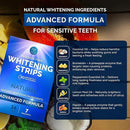 Whitening Strips for Sensitive Teeth 7 Treatments, Mint – Enamel Safe, Peroxide-Free Coconut Teeth Whitening Strips with Natural Enzymes – Gentle White Stips for Sensitive Gums & Daily Oral Care by CozyNest Decor