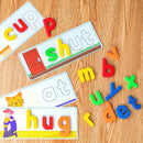 SpringFlower See & Spell Matching Letter Toy,Learning Educational Toy For 3 4 5 6 Years Old Boys And Girls,Preschool Learning Activities,Shape & Color Recognition Game,Cvc Word Builders For Kids,80Pcs by TinyTreasures Baby Boutique