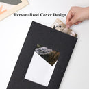 Vienrose Linen Photo Album 300 Pockets for 4x6 Photos Fabric Cover Photo Books Slip-in Picture Albums Wedding Baby Black by TinyTreasures Baby Boutique