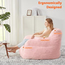 Bean Bag Chair for Adults with Pillow,Oversized Bean Bag Couch Chairs for Adults,Giant Lazy Couch Sofa Chairs with Filler,Large Reading Chair for Living Room Bedroom,Pink by CozyNest Decor