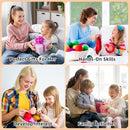 WaldyWop Beginners Crochet Kit for Kids & Adults w/Positive Card - Easy Crochet Starter Kit w/Pre-Started Yarn, Step-by-Step Video Tutorials - Craft Kits, Birthday Gifts for Girls Women, Cute Corn by TinyTreasures Baby Boutique