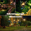 VCUTEKA Solar Lights Outdoor Metal Garden Stake Waterproof Crackle Glass Globe Garden Decor Hummingbird for Pathway, Lawn, Patio, Yard by GreenHaven Gardens