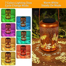 Solar Lanterns Outdoor Butterfly Hanging Lantern Lights, Gardening Gifts for Mom Women Grandma Solar Lights Waterproof LED Mode Change Metal Solar Garden Decor for Patio Yard Lawn Landscape Tabletop by GreenHaven Gardens