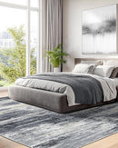 Amada 8x10 Area Rug, Modern Abstract Living Room Rug with Non-Slip Backing & Short Pile, Large Washable Rug with Abstract Pattern for Living Room, Bedroom and Dinning Room, Light Grey by TinyTreasures Baby Boutique