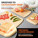 Bamboo Cutting Board Set – Charcuterie & Chopping Boards for Kitchen, Large & Small Sizes, Safe Cutting Boards for Meat, Cheese, Pizza – Home & Kitchen Gift Idea by CozyNest Decor