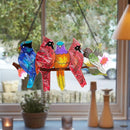 Stained Glass Window Hanging - Large Stained Glass Birds on Branch, Birds Sun Catchers Indoor Window with Chain and Hook Gifts for Bird Lover, Mom, Grandma, Stocking Stuffers for Women by TinyTreasures Baby Boutique