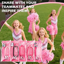 LiYiQ 72 Pcs Cheerleader Party Favors Cheerleader Team Gifts Cheerleader Goodie Bags Stuffers Cheerleader Ballpoint Pens Bookmark Card and Silicone Bracelet by TinyTreasures Baby Boutique