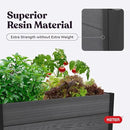 Keter 48" X 48" inches Wood Look Raised Garden Bed, Durable Outdoor Herb Garden Planter for Vegetables, Flowers, and Succulents, Grey by GreenHaven Gardens