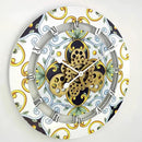 The Gears Clock Wall Clock Italy Collection with Moving Gears (Atrani, 24 inch Round) by CozyNest Decor