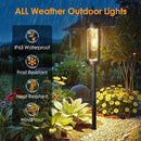 Bright Solar Pathway Lights Outdoor, 2 Pack Upgraded Solar Powered Garden Lights Waterproof, Auto On/Off Solar Yard Light for Lawn Patio Walkway Driveway Landscape Lighting Decor (Warm White, 2 Pack) by CozyNest Decor