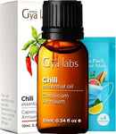 Gya Labs Chili Essential Oil for Hair Healthy - 0.34 Fl Oz - 100% Pure Natural Chili Oil for Skin, Diffusers, Candle Making Scent by CozyNest Decor