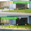 Solar Lights Outdoor, 12 Pack Waterproof Solar Landscape Lighting for Pathway Garden Yard Path Walkway Driveway Lawn Patio Outside Decor, Warm White by GreenHaven Gardens